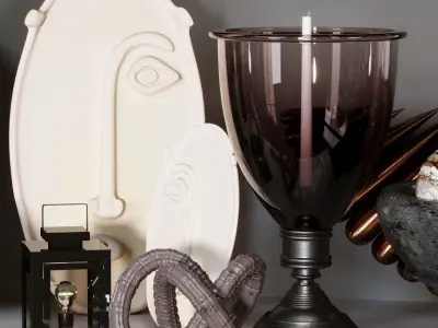 classic decorative set 3D model