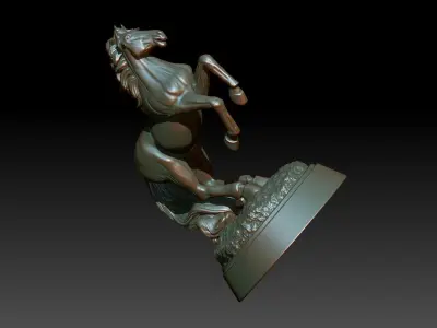 Rearing horse 3D print model 3D print model