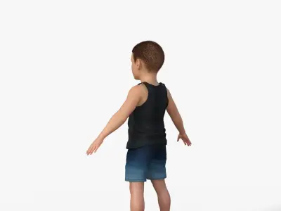 Sporty Kid 3D model