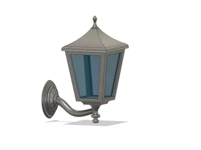 Old Vintage Outdoor Lantern - Lamp 3D print model