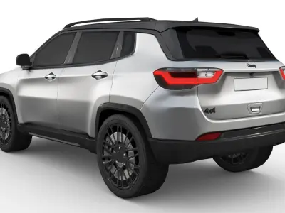 Jeep Compass 2023 Low-poly 3D model