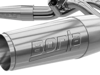 Borla 17095 dragster exhaust headers Low-poly 3D model