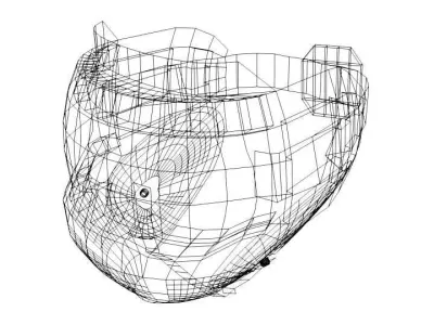 Paintball Facemask - Type 2 3D model