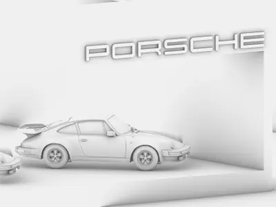 Porsche Pavillion on Greek Island 3D model