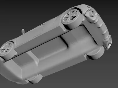 Audi R8 2020 on a small scale 3D print model