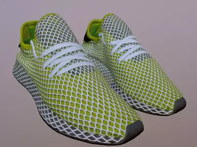 ADIDAS DEERUPT RUNNER SHOES PBR Low-poly 3D model