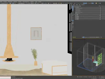 Full Scene - Instagram Style Interior Design  3D model