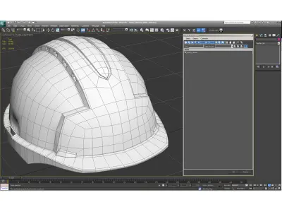 Safety Helmet White 3D model