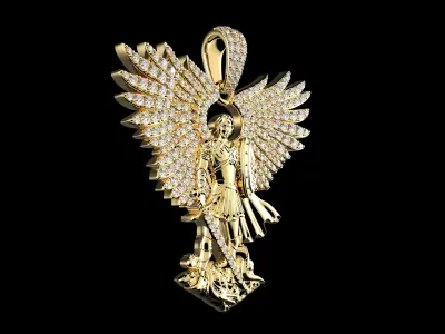 St Michael Gold N1267 3D print model