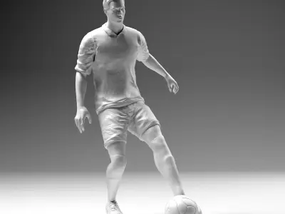Footballer 02 Footstrike 02 Stl 3D print model