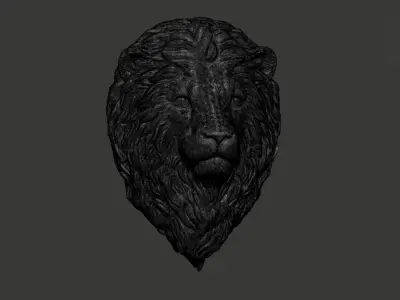 Lion 3d model head 3D print model