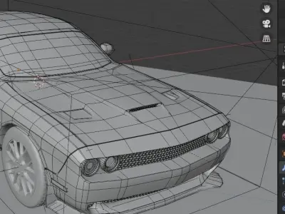 Dodge challenger SRT 2015 3D model