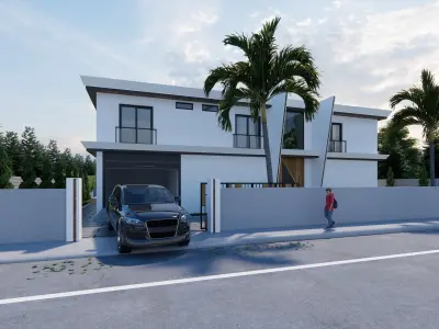 Luxury home Low-poly 3D model