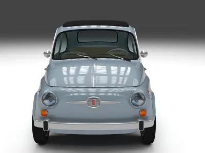 Fiat Nuova 500 1957 Low-poly 3D model