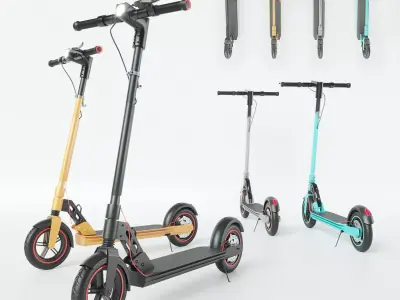 electric scooter Unicool Foldable 3D model