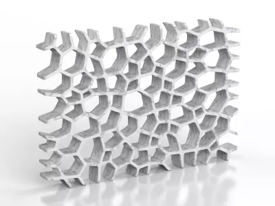 Voronoi shelf 3D model