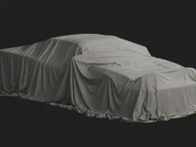 Retro Car Cover 09 3D model