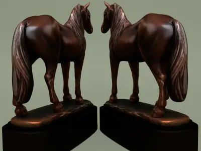 Horse Statuette 2K 3D model