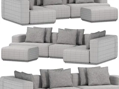 ZEPPELIN SOFA BY ADAM COURT 3D model