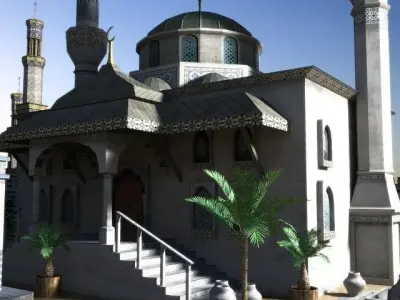 Sultan Palace  Low-poly 3D model