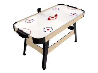 Air Hockey Table with Digital Scoreboard 3D model