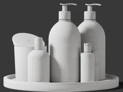 Decor White Mint Bundle Set 43 3D model