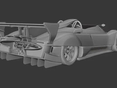 Pagani Zonda Revo Barchetta 3D print model