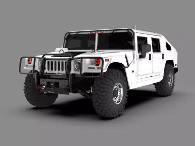 Hummer H1 Military Off-Road SUV 3D model