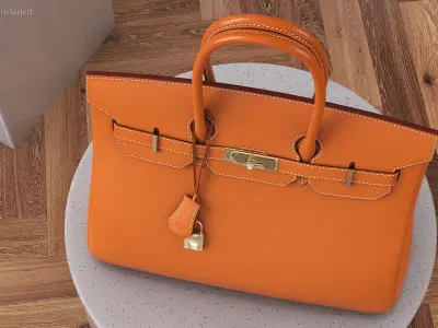 Hermes Birkin Bag 3D model