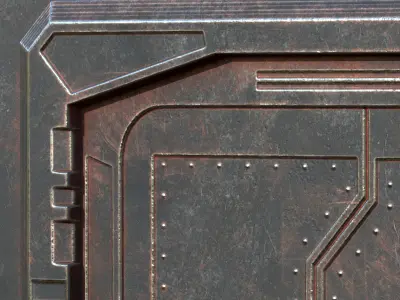 Sci-Fi Door Alpha - Free Texture