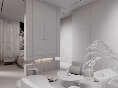 Modern Master Bedroom  3D model