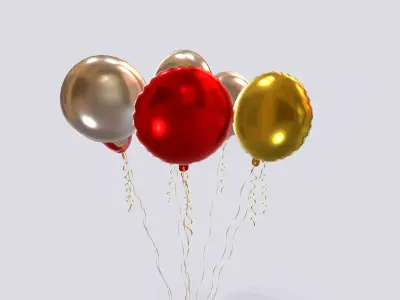 Helium Balloons 3D model