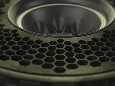 Airless Tire Low-poly 3D model