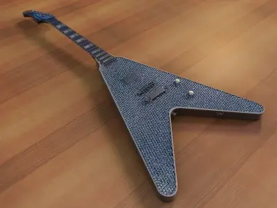 Washburn V Rhinestone 3D model