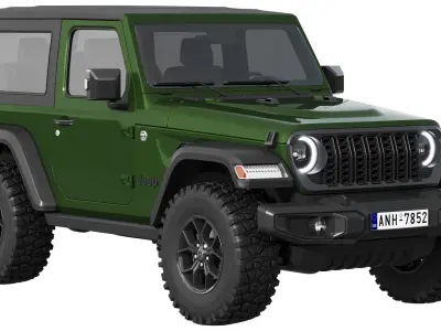 Jeep Wrangler Willys 2024 3D model