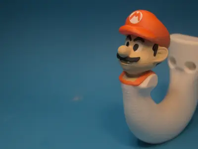 Colored Super Mario Hook 3D print model