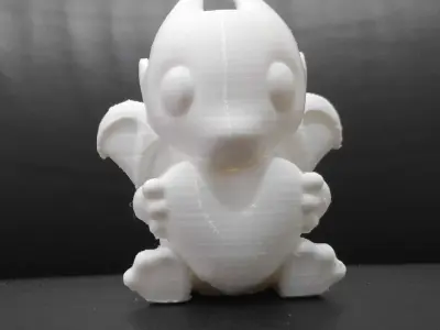 Sitting Dragon Heart 3D print model