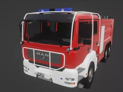MAN TGA 26 440 Firetruck 3D model