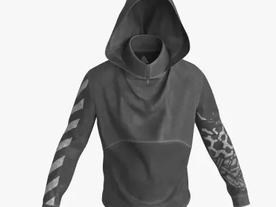 Hoodie Low-poly 3D model