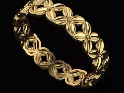 Arabic Tire Ring 3D print model