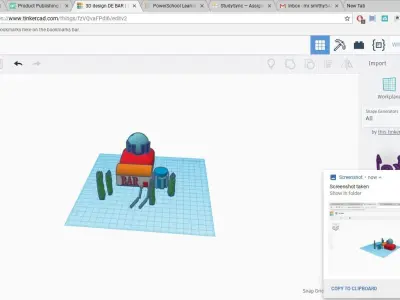 DE BAR Low-poly 3D model