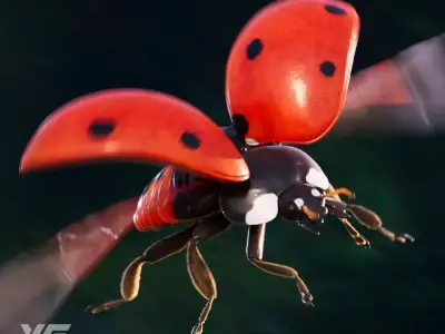 Ladybug Rig - MAYA 3D model