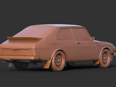 Saab 99 Turbo 3D print model