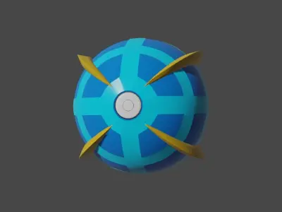 Pokeballs pokemon ball Free 3D model