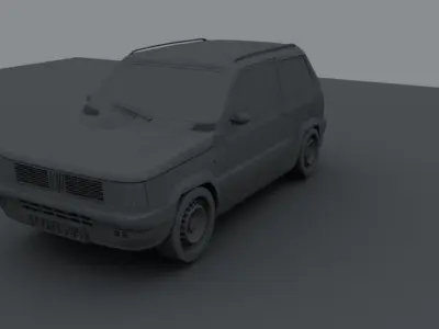 Fiat Panda 1990 3D Model 3D model