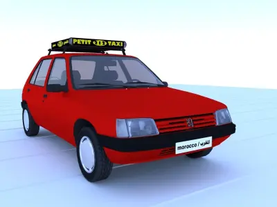 Moroccan taxi 3D model 3D model