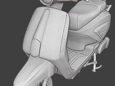 E-bike Electric Scooter Scale Model 3D model