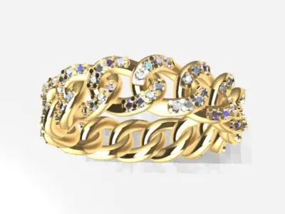 Cuban ring Free 3D print model purchase
