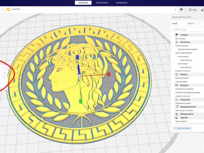 Ornament Greek circular 3 3D print model