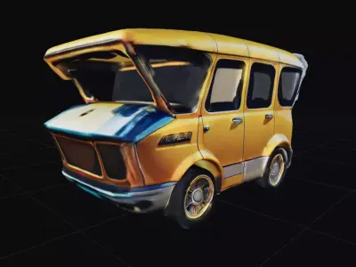 COOL CARS SolarRover no10 Collectable Model these WHEELS are HOT Low-poly 3D model